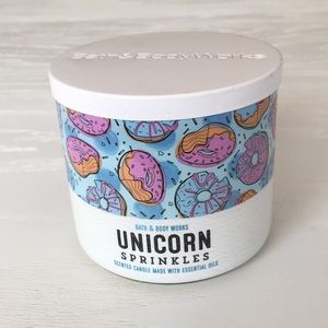 Bath & Body Works 3 Wick Candle Unicorn Sprinkles